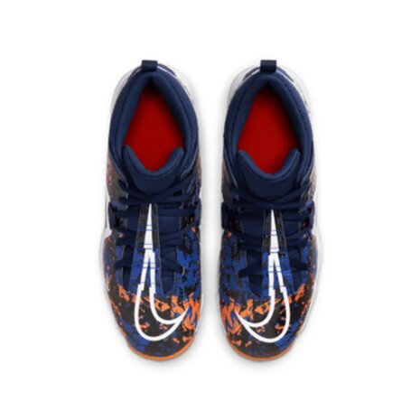 Nike Menace 3 Navy/Orange High Rubber Cleats