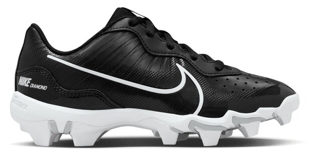 Nike Huarache 4 Black Low Rubber Cleats