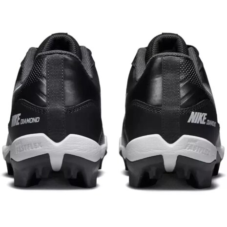 Nike Huarache 4 Black/Grey Low Rubber Cleats