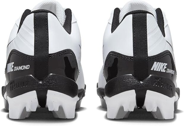 Nike Huarache 4 White/Black Low Rubber Cleats