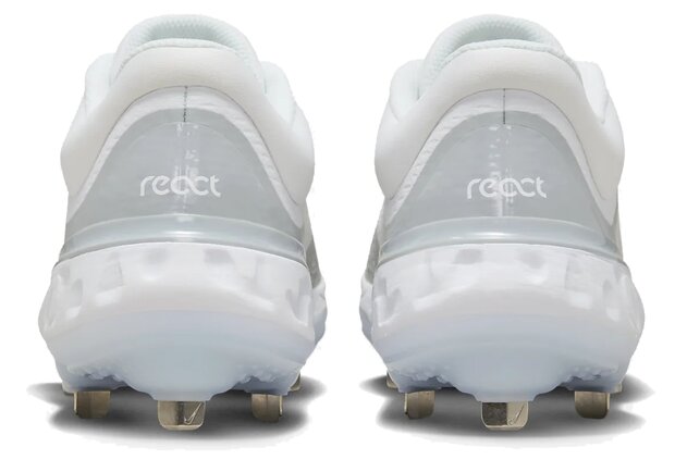 Nike Huarache Elite 4 White/Grey Metal Cleats