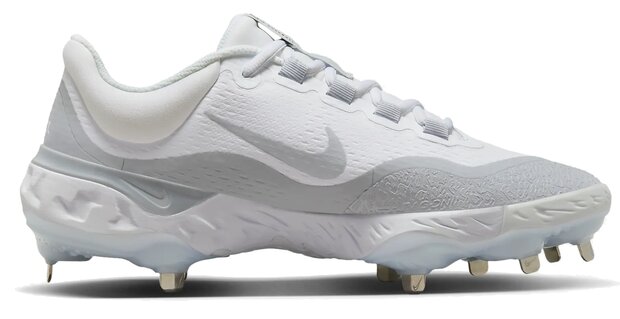 Nike Huarache Elite 4 White/Grey Metal Cleats