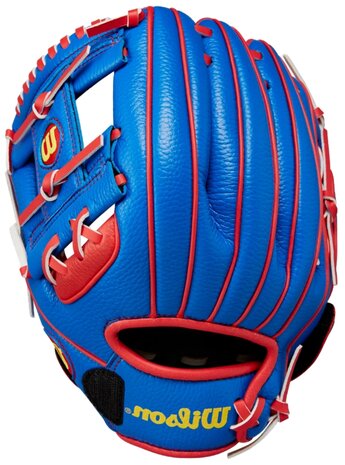 Wilson A200 10" Youth Glove Royal/Red LHT