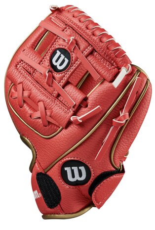Wilson A200 9" Youth Glove Red/Gold RHT