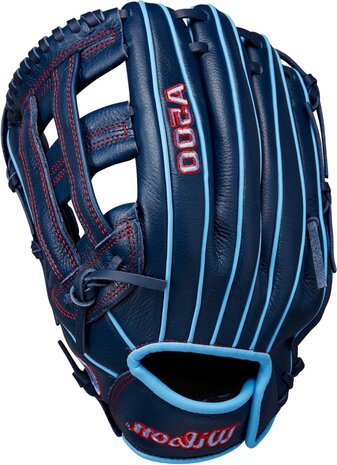 Wilson A500 12" Infield/Pitcher Glove Navy/Baby Blue LHT