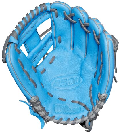Wilson A500 11" Infield Glove Baby Blue/Grey RHT