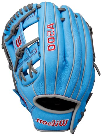Wilson A500 11" Infield Glove Baby Blue/Grey LHT