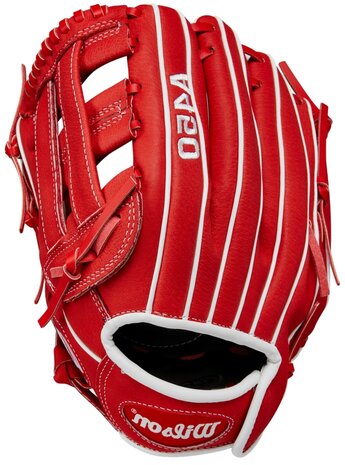Wilson A450 11" Youth Infield Glove Red/White LHT