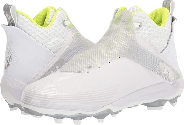 Under Armour Highlight Hammer White High Rubber Cleats