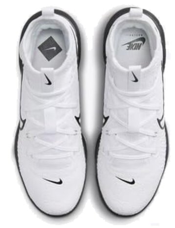 Nike Huarache NXT White/Black High Rubber Cleats