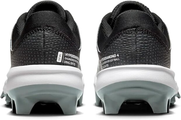Nike Hyperdiamond 4 Pro Dark Grey Low Rubber Cleats