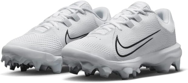 Nike Hyperdiamond 4 Pro White Low Rubber Cleats