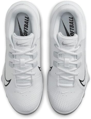 Nike Hyperdiamond 4 Pro White Low Rubber Cleats