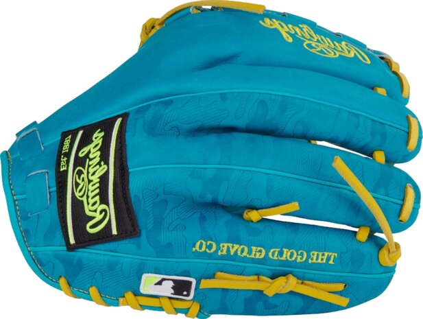 Rawlings Heart of the Hide 12" Pitcher Glove Teal/Yellow LHT