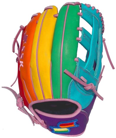 SSK Pro Custom 12.5" Outfield Glove Rainbow RHT