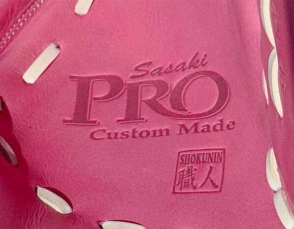 SSK Pro Custom 12.75" Outfield Glove Pink/White RHT