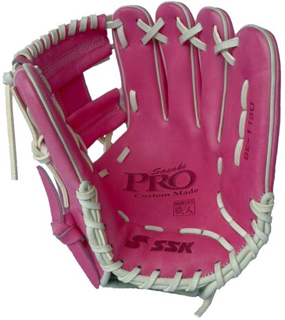 SSK Pro Custom 11.5" Infield Glove Pink/White RHT