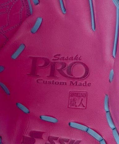 SSK Pro Custom 11.75" Pitcher/Infield Glove Pink/Colombia Blue RHT