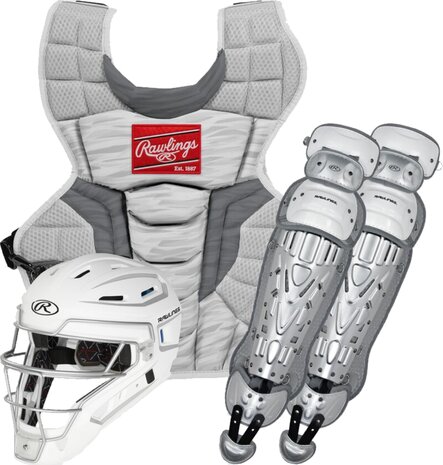 Rawlings Velo 2.0 Catcher Set Adult White/Silver