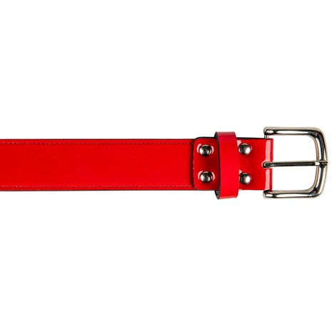 Champro Gloss PU Leather Belt Scarlet