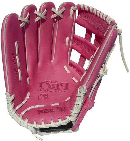 SSK Pro Custom 12.75" Outfield Glove Pink/White LHT