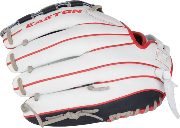 Easton Professional Collection Softball Color Splash 12" All-Round Glove White/Navy/Red RHT