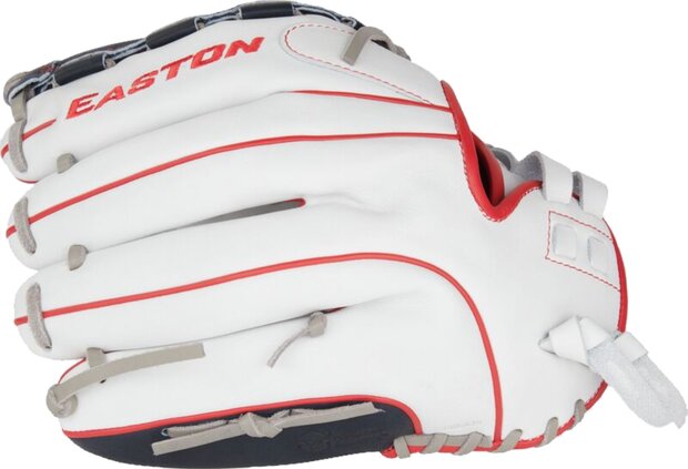 Easton Professional Collection Softball Color Splash 12.5" All-Round Glove White/Navy/Red RHT
