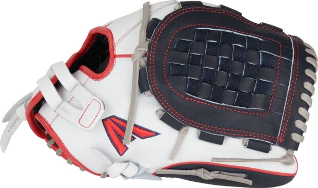 Easton Professional Collection Softball Color Splash 12.5" All-Round Glove White/Navy/Red RHT