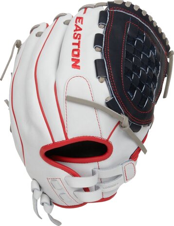 Easton Professional Collection Softball Color Splash 12.5" All-Round Glove White/Navy/Red RHT