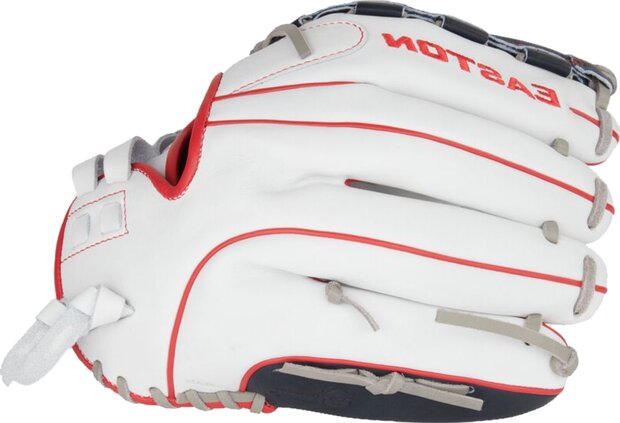 Easton Professional Collection Softball Color Splash 12.5" All-Round Glove White/Navy/Red LHT