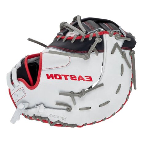 Easton Professional Collection Softball Color Splash 13" First Base Glove White/Navy/Red LHT