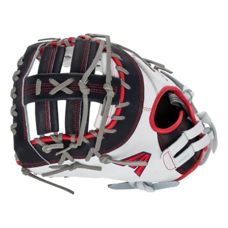 Easton Professional Collection Softball Color Splash 13" First Base Glove White/Navy/Red LHT