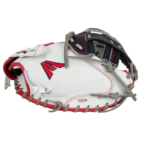 Easton Professional Collection Softball Color Splash 34" Catcher Glove White/Navy/Red RHT