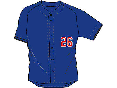 JE BUTTON - Baseball/softball jersey