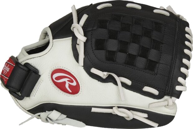 Rawlings Shut Out Softball 11.5" Infield/Pitcher Glove Black/White RHT