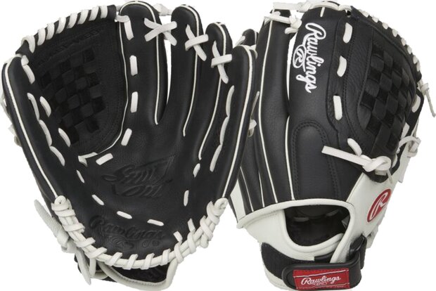 Rawlings Shut Out Softball 11.5" Infield/Pitcher Glove Black/White RHT
