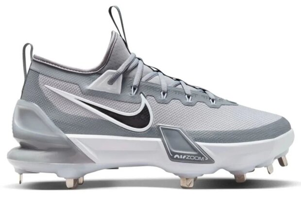 Nike Trout 9 Elite Grey Metal Cleats