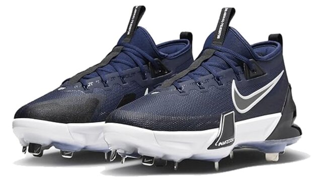 Nike Trout 9 Elite Navy Metal Cleats