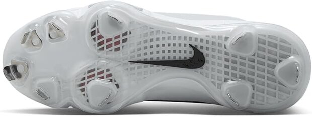 Nike Trout 9 Pro White Metal Cleats