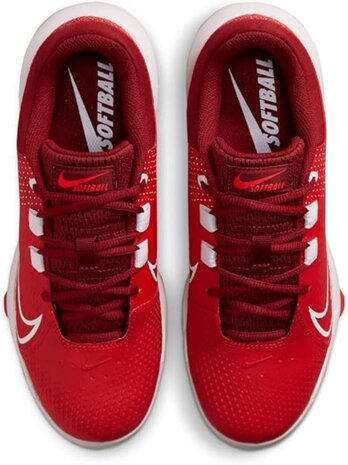Nike Hyperdiamond 4 Pro Scarlet Low Rubber Cleats