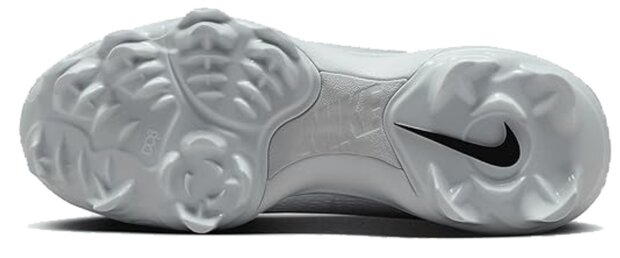Nike Hyperdiamond 4 Pro White/Grey Low Rubber Cleats