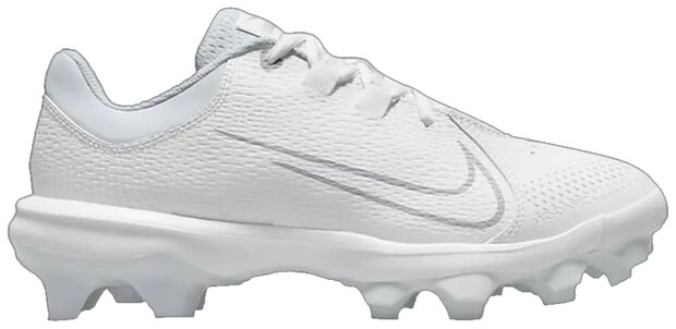 Nike Hyperdiamond 4 Pro White Low Rubber Cleats