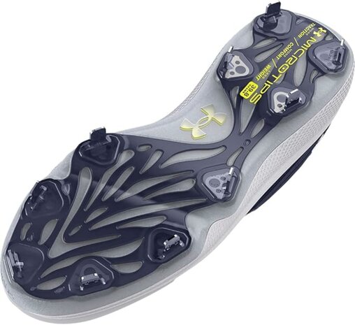 Under Armour Yard MT Navy/White Metal Cleats