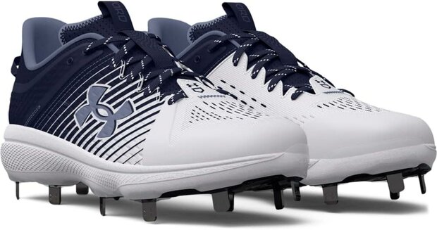 Under Armour Yard MT Navy/White Metal Cleats