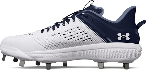 Under Armour Yard MT Navy/White Metal Cleats