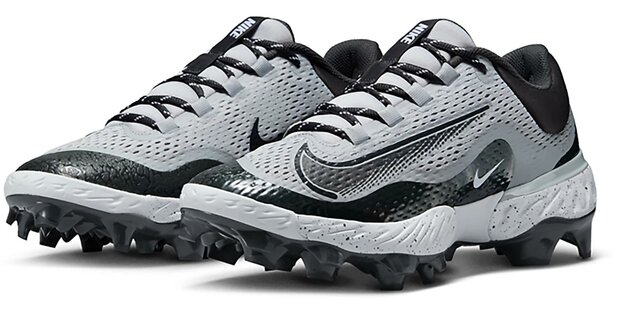 Nike Huarache Elite 4 Grey/Black Low Rubber Cleats
