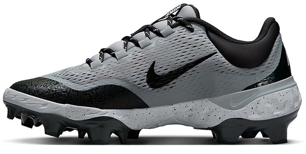 Nike Huarache Elite 4 Grey/Black Low Rubber Cleats