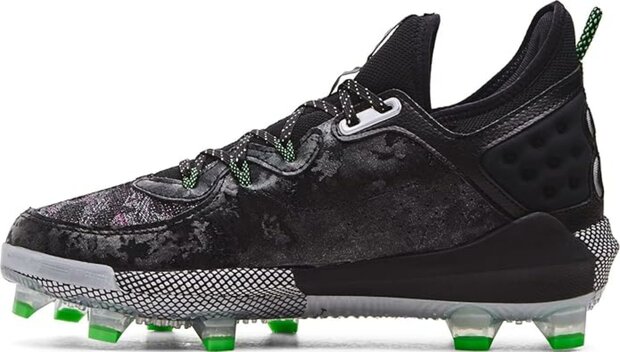 Under Armour Harper 8 Elite Black/Green High Rubber Cleats