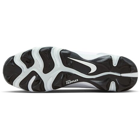 Nike Trout 9 White Low Rubber Cleats Youth