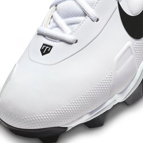 Nike Trout 9 White Low Rubber Cleats Youth